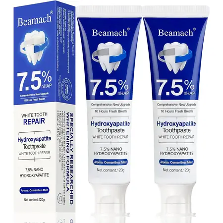 2 Pack Free Nano Hydroxyapatite Toothpaste 7.5