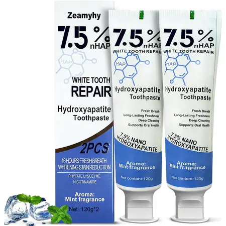 Hydroxyapatite Toothpaste for Advanced Enamel Protection