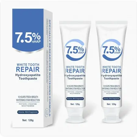 HydroxyapatiteToothpastes for Enamel Protection and Tooth Strengthening